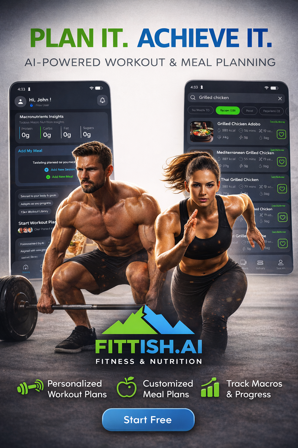 structured fitness plan on their phone, showing scheduled workouts and meals—illustrating how clear planning turns intentions into consistent results.